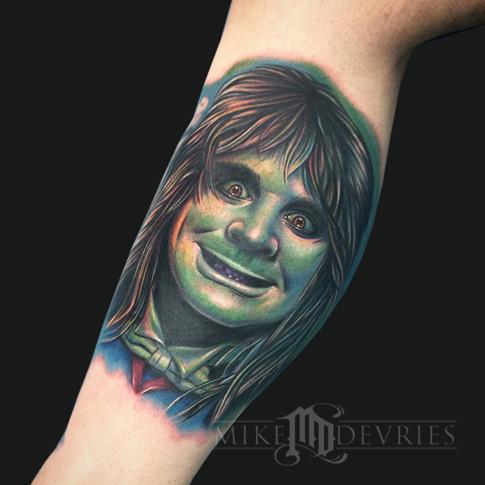 Mike DeVries - Ozzy Osbourne Tattoo
